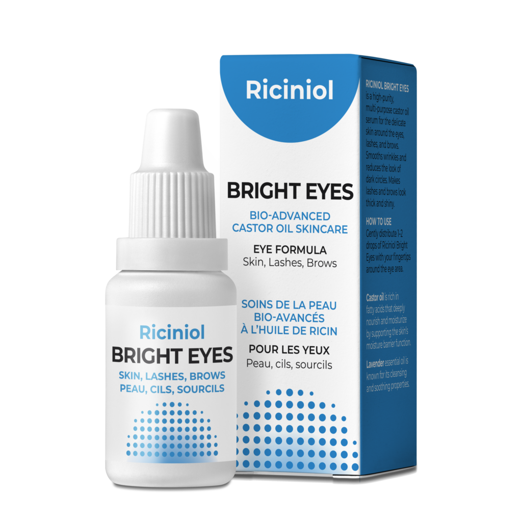 Riciniol Bright Eyes - castor oil that doesn't smell bad specially for eyes and dark circles.